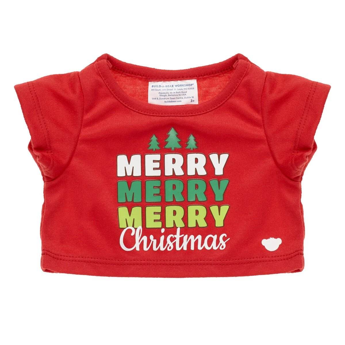 Merry Christmas T-Shirt for Plush Toys | Build-A-Bear® - US 6630