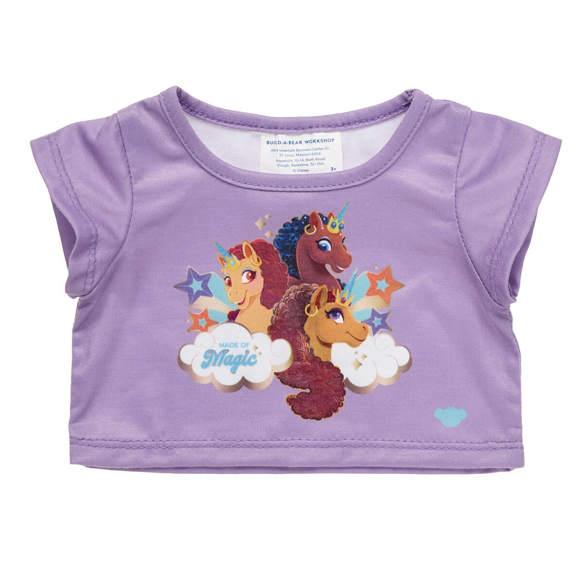 Afro Unicorn® Plush "Made of Magic" T-Shirt | Build-A-Bear® - US 6224