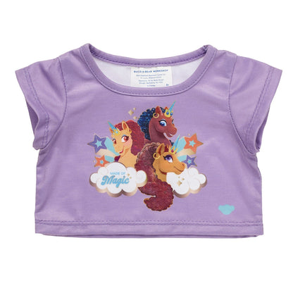 Afro Unicorn® Plush "Made of Magic" T-Shirt | Build-A-Bear® - US 8545