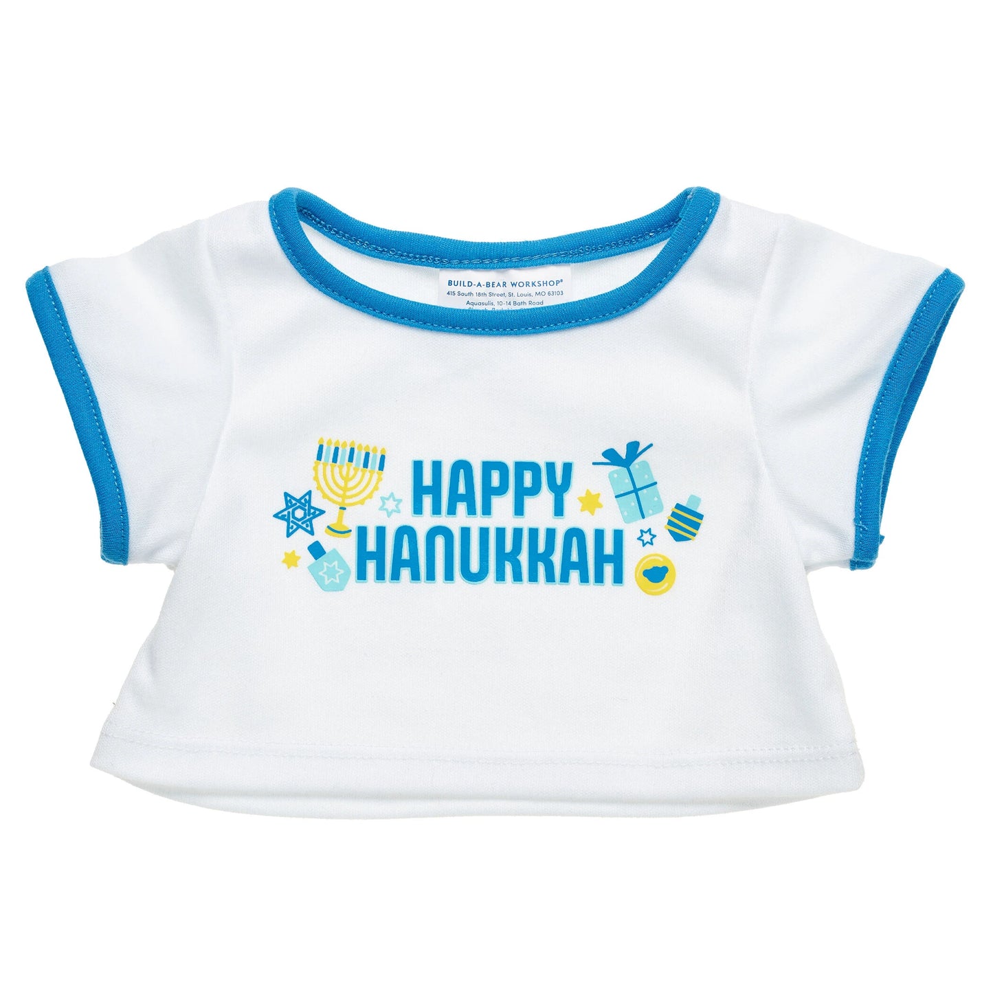 Happy Hanukkah T-Shirt for Stuffed Animals | Build-A-Bear® - US 1709