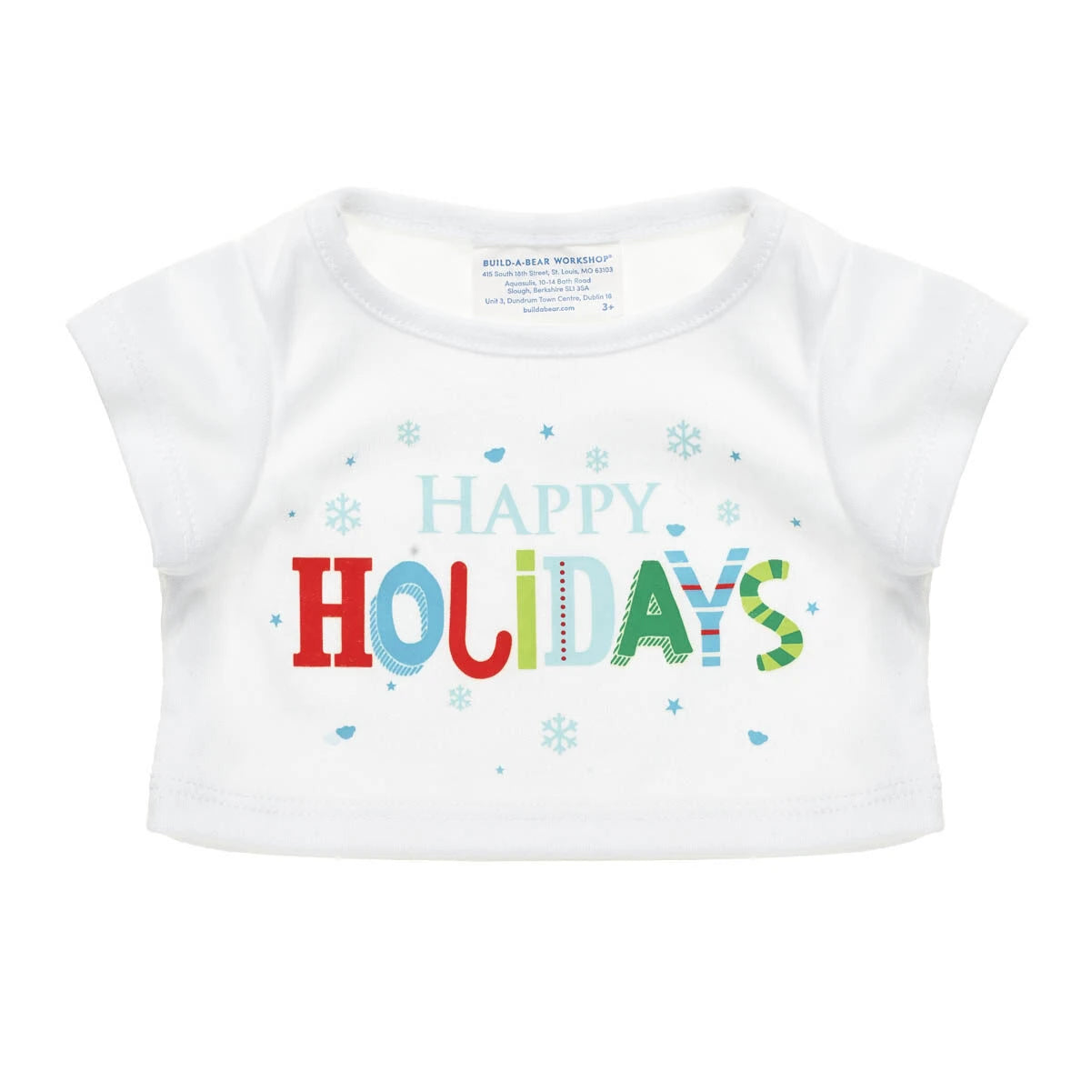 Happy Holidays T-Shirt for Plush Toys | Build-A-Bear® - US 9579