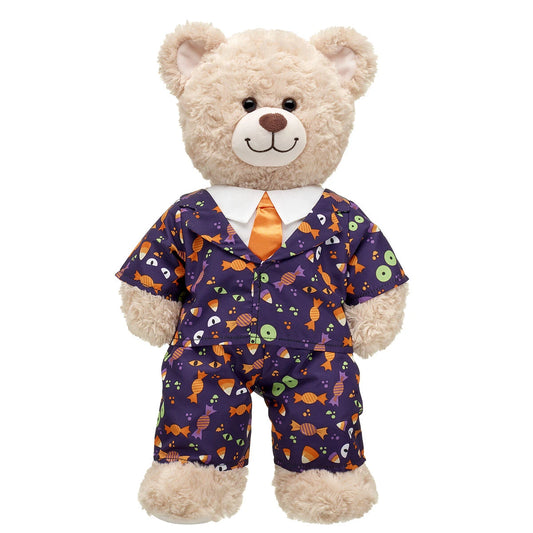 Halloween Suit w/ White Collars &amp; Orange Tie | Build-A-Bear® - US 9130