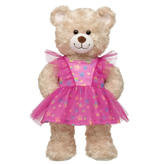 Pink Stars Tulle Sleeve Dress for Plush Toys | Build-A-Bear® - US 4639