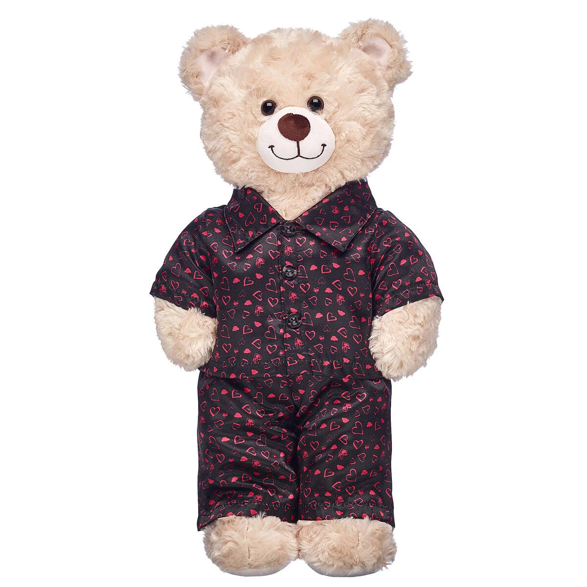 Black Heart Satin Pajamas for Stuffed Animals | Build-A-Bear® - US 1899