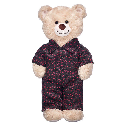 Black Heart Satin Pajamas for Stuffed Animals | Build-A-Bear® - US 1899
