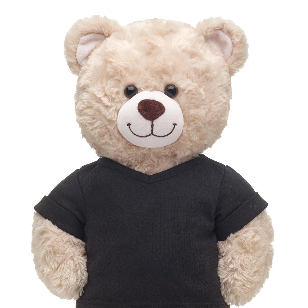 Online Exclusive Black V-Neck T-Shirt | Build-A-Bear - US 6125