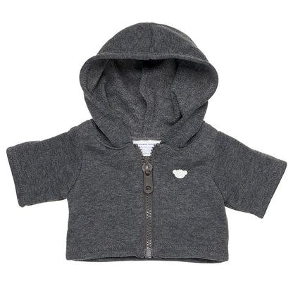 Charcoal Grey Zip Hoodie for Stuffed Animals | Build-A-Bear® - US 2957