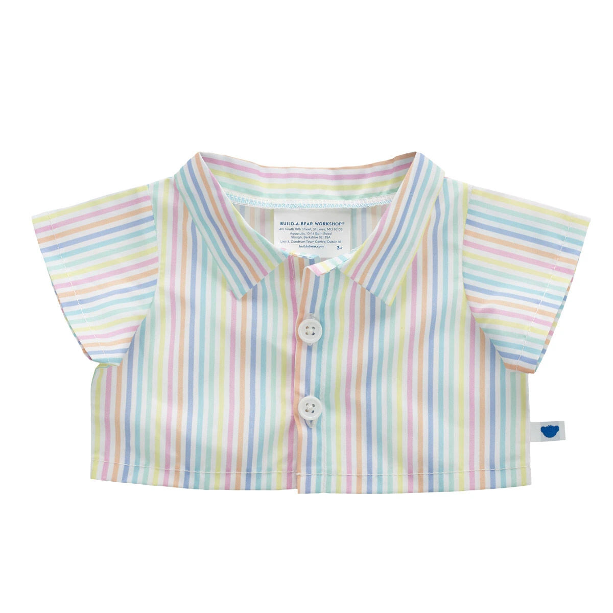 Spring Stripes Button Down Shirt for Plush Toys | Build-A-Bear® - US 2443