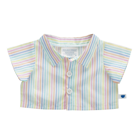 Spring Stripes Button Down Shirt for Plush Toys | Build-A-Bear® - US 2443