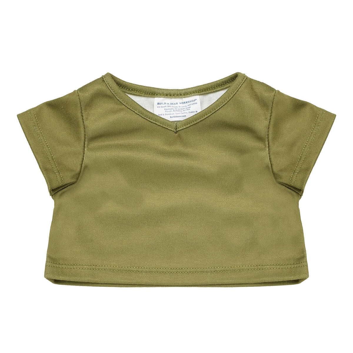 Green V-Neck T-Shirt for Stuffed Animals | Build-A-Bear® - US 7143