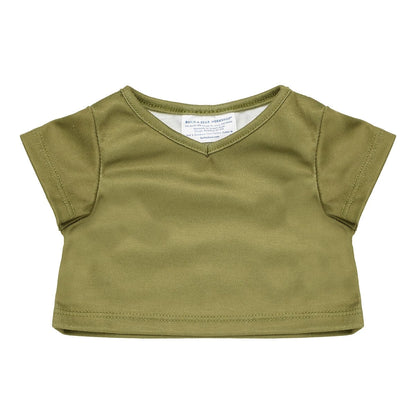 Green V-Neck T-Shirt for Stuffed Animals | Build-A-Bear® - US 7143