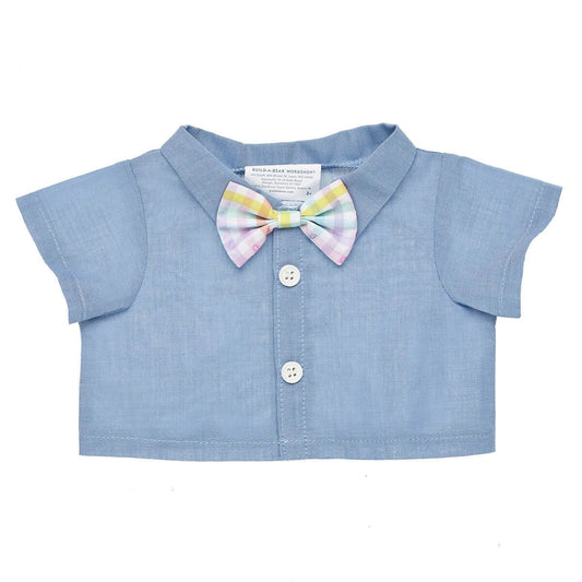Chambray Shirt With Bow Tie for Stuffed Animals | Build-A-Bear® - US 8793