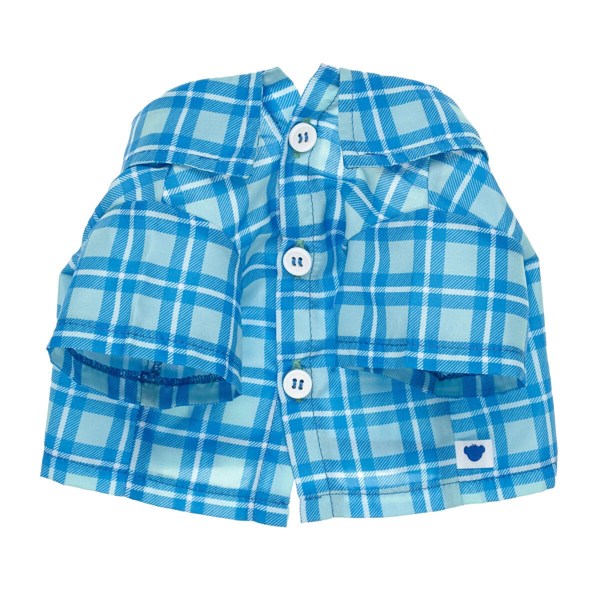 Blue Check T-Shirt for Stuffed Animals - US 9070