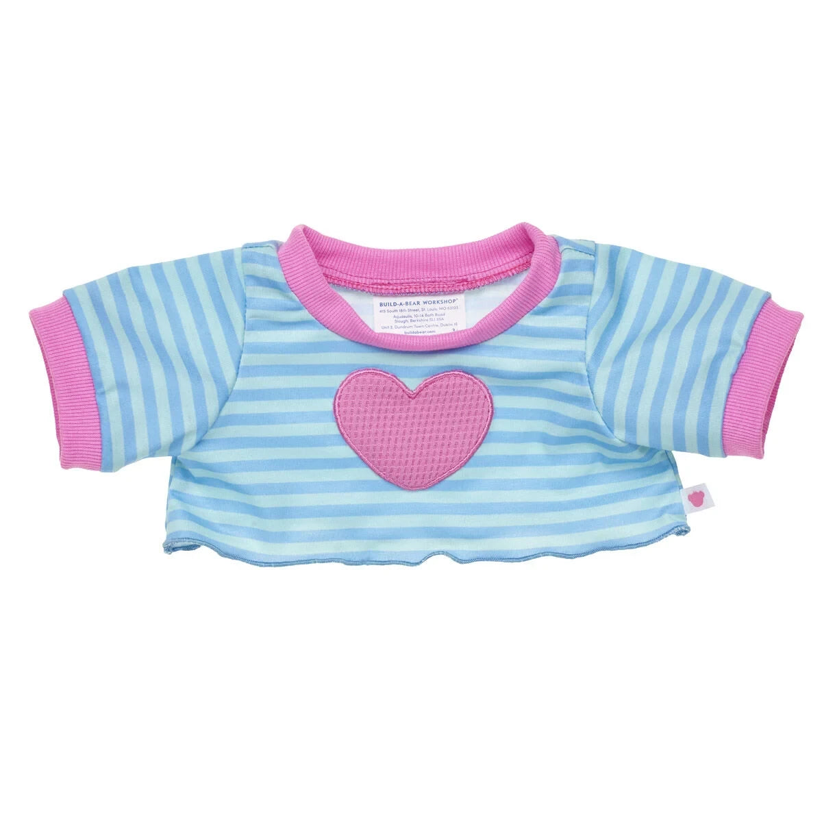 Heart Stripe Sweatshirt | Build-A-Bear - US 5306
