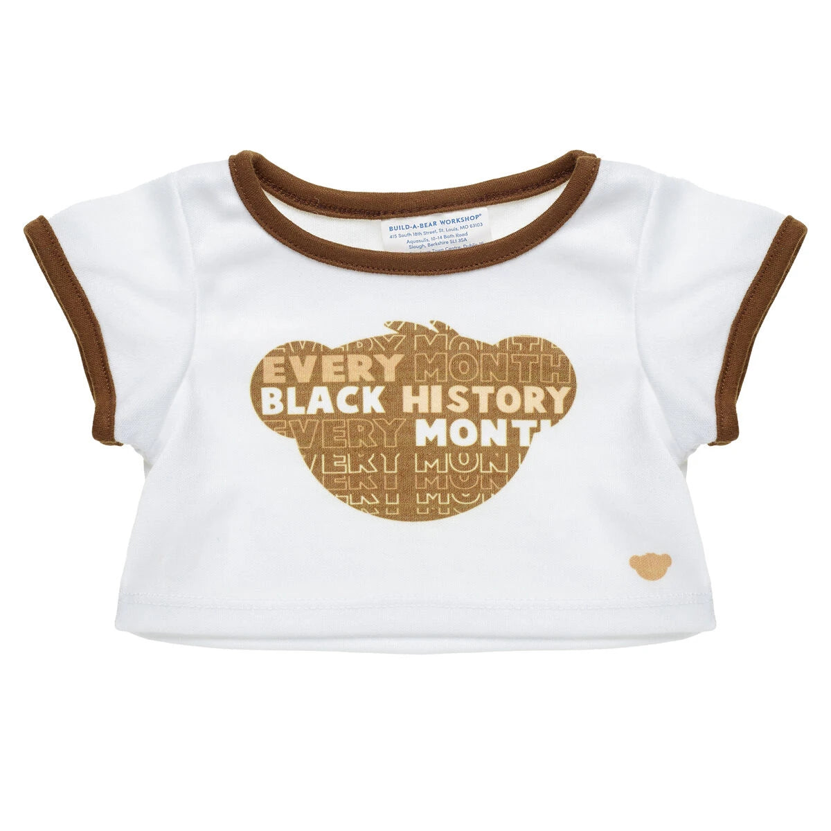 "Black History Every Month" T-Shirt for Stuffed Animals | Build-A-Bear® - US 8785