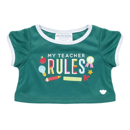 My Teacher Rules T-Shirt for Stuffed Animals | Build-A-Bear® - US 8495