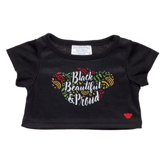 "Black, Beautiful &amp; Proud" T-Shirt for Stuffed Animals | Build-A-Bear® - US 5379