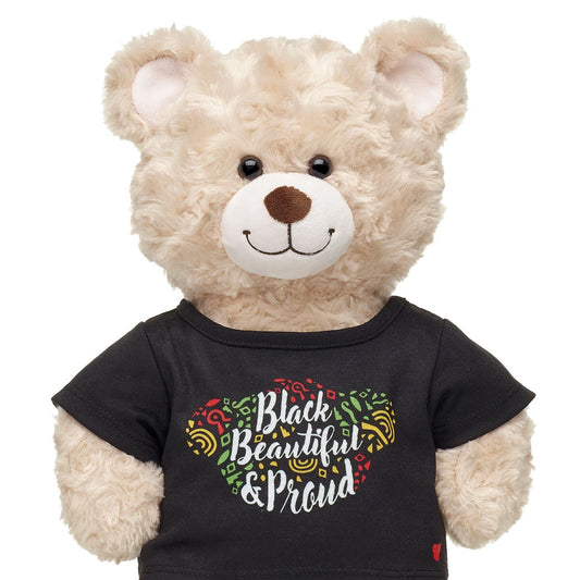 "Black, Beautiful &amp; Proud" T-Shirt for Stuffed Animals | Build-A-Bear® - US 5379