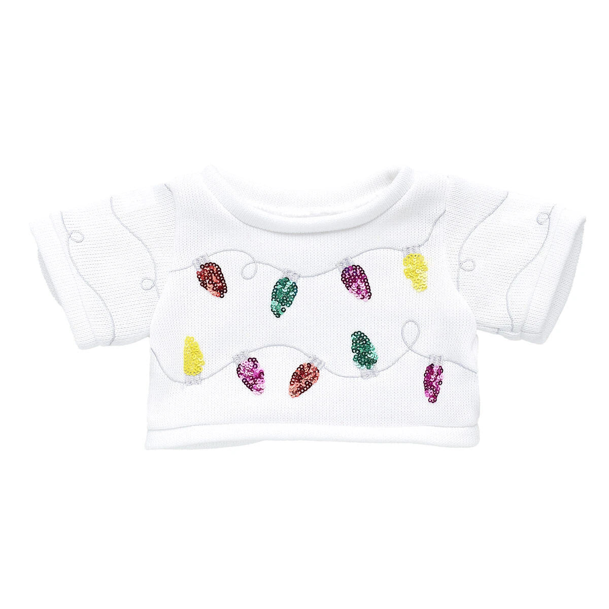 Tipsy Elves Sequin Lights Ugly Christmas Sweater for Stuffed Animals | Build-A-Bear® - US 4307