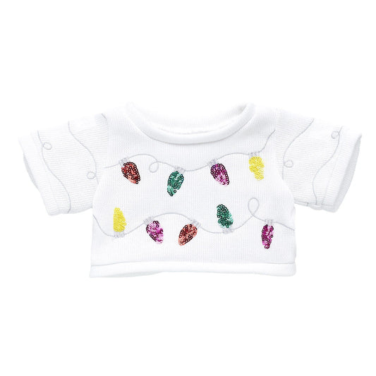 Tipsy Elves Sequin Lights Ugly Christmas Sweater for Stuffed Animals | Build-A-Bear® - US 4307
