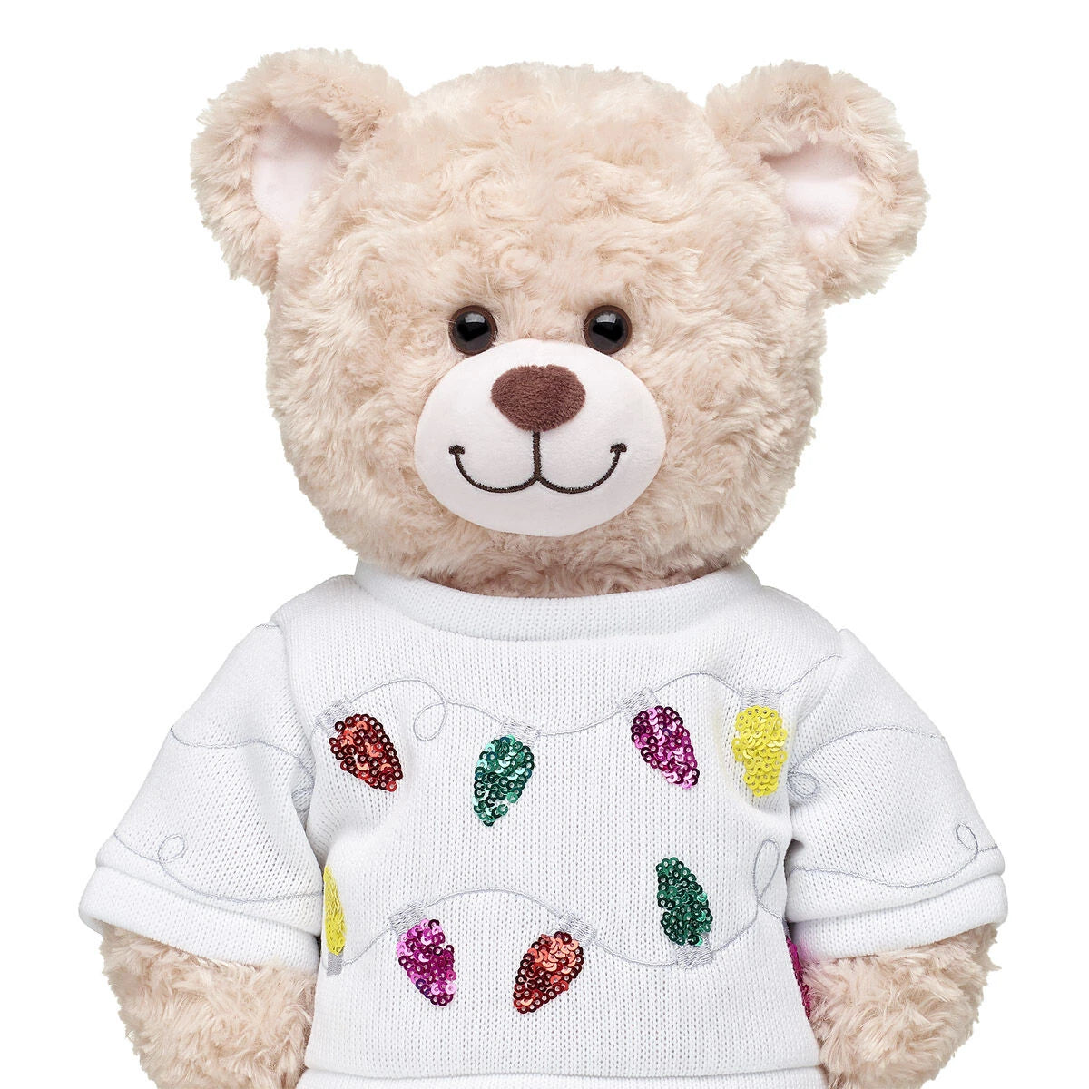 Tipsy Elves Sequin Lights Ugly Christmas Sweater for Stuffed Animals | Build-A-Bear® - US 4307