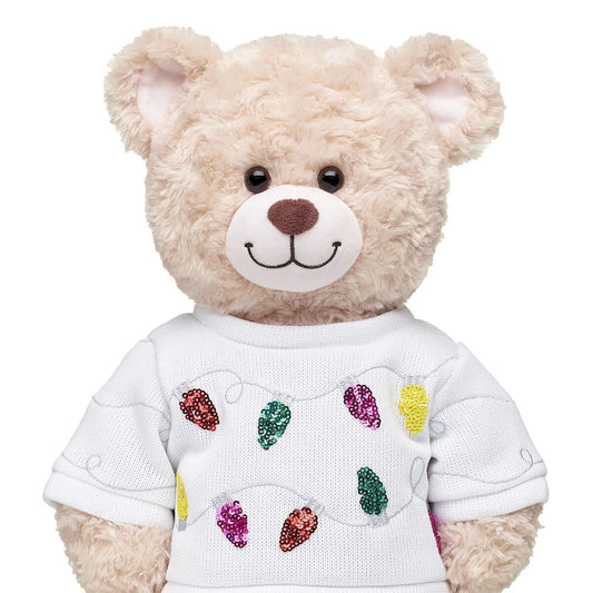 Tipsy Elves Sequin Lights Ugly Christmas Sweater for Stuffed Animals | Build-A-Bear® - US 4307
