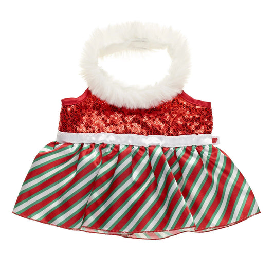 Red and Green Dress for Plush Toys | Build-A-Bear® - US 6192
