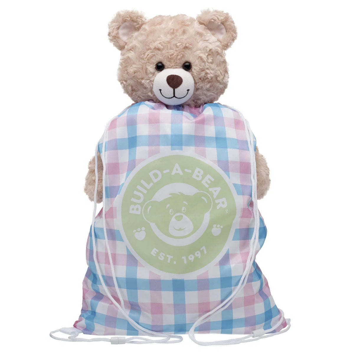 Spring Gingham Toy Bear Carrier | Build-A-Bear - US 1575