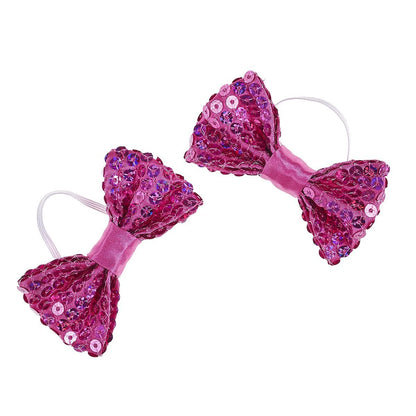 Fuchsia Sequin Bows 2 pc. for Stuffed Animals | Build-A-Bear® - US 4633