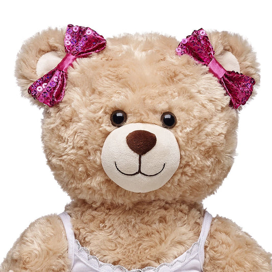 Fuchsia Sequin Bows 2 pc. for Stuffed Animals | Build-A-Bear® - US 4633
