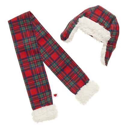 Tartan Hat and Scarf Set | Build-A-Bear® - US 4236