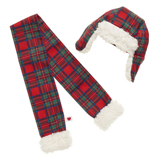 Tartan Hat and Scarf Set | Build-A-Bear® - US 4236
