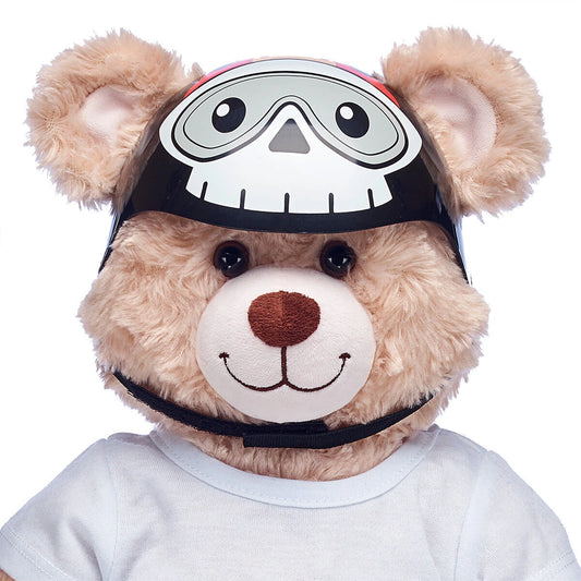 Black Skull and Flames Helmet for Stuffed Animals | Build-A-Bear® - US 1241