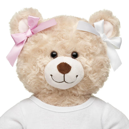 Pink &amp; White Ribbon Bows 4 pc for Plush Toys | Build-A-Bear® - US 7162