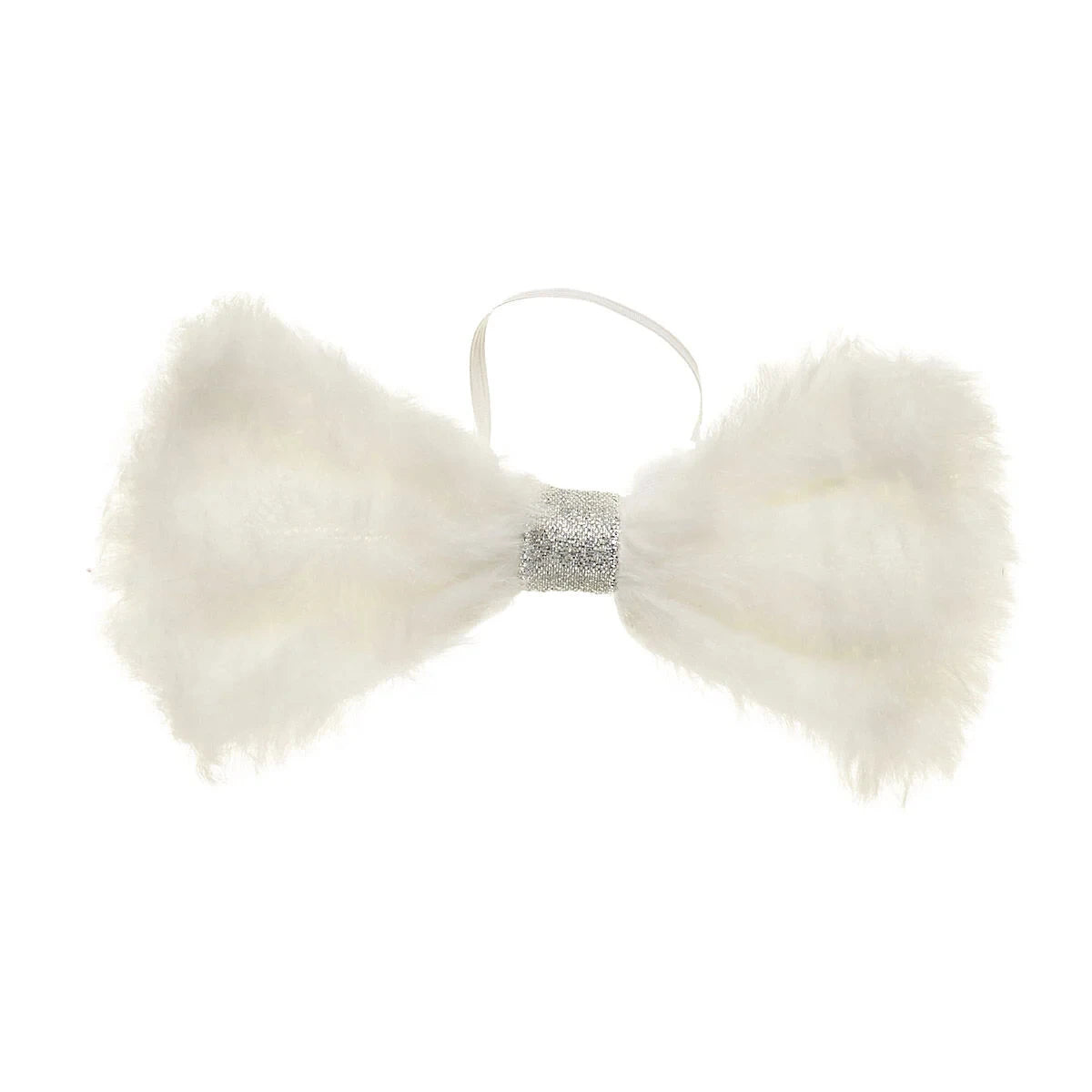 Fuzzy White Bow for Stuffed Animals | Build-A-Bear Workshop® - US 6955