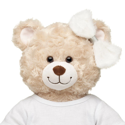 Fuzzy White Bow for Stuffed Animals | Build-A-Bear Workshop® - US 6955