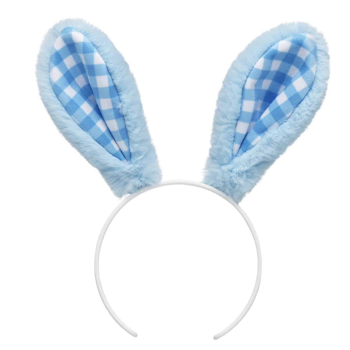 Blue Gingham Bunny Ears Headband | Build-A-Bear - US 1967