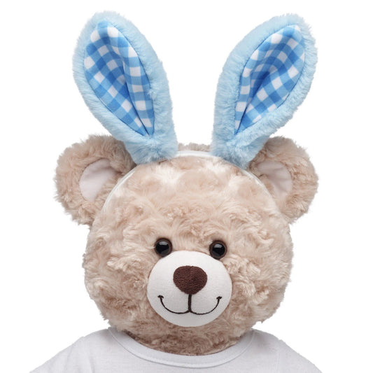 Blue Gingham Bunny Ears Headband | Build-A-Bear - US 1967