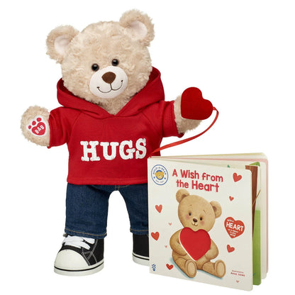 Happy Hugs Teddy Bear "A Wish from the Heart" Board Book Set | Build-A-Bear® - US 1358