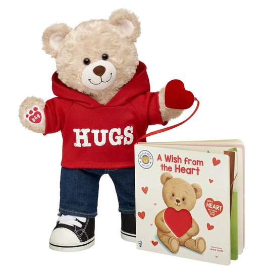 Happy Hugs Teddy Bear "A Wish from the Heart" Board Book Set | Build-A-Bear® - US 1358